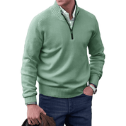 Men's Half Zip Sweatshirt - Versatile Half Zip Jumper for Casual Comfort and Stylish Layering 7