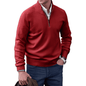 Men's Half Zip Sweatshirt - Versatile Half Zip Jumper for Casual Comfort and Stylish Layering 8