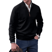 Men's Half Zip Sweatshirt - Versatile Half Zip Jumper for Casual Comfort and Stylish Layering 9