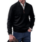 Men's Half Zip Sweatshirt - Versatile Half Zip Jumper for Casual Comfort and Stylish Layering 9