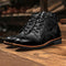 Men's Leather Lace-Up Ankle Boots 0