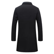 Men's Long Overcoat - Elegant Wool Coat for Timeless Style in Men's Coats 2