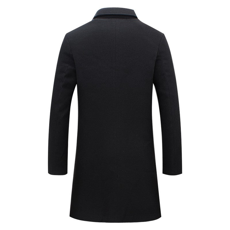 Men's Long Overcoat - Elegant Wool Coat for Timeless Style in Men's Coats 2