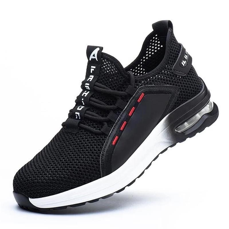 Men's Orthopedic Safety Shoes with Arch Support and Air Cushion, Breathable Mesh Work Sneakers 3