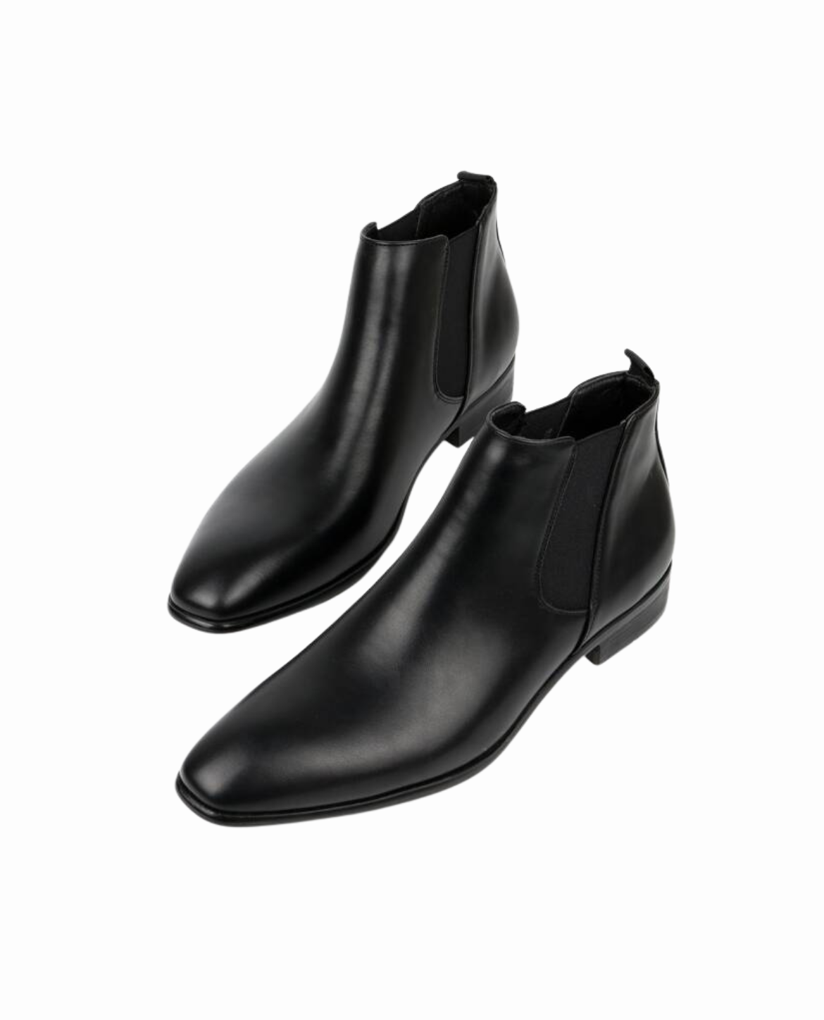 Men's Pointed Toe Chelsea Boots with Elastic Panels Dress Shoes 2