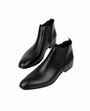 Men's Pointed Toe Chelsea Boots with Elastic Panels Dress Shoes 2