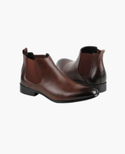 Men's Pointed Toe Chelsea Boots with Elastic Panels Dress Shoes 4