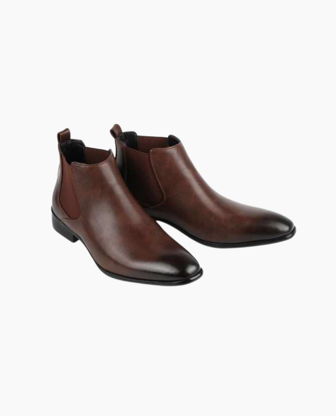 Men's Pointed Toe Chelsea Boots with Elastic Panels Dress Shoes 5
