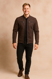 Men's Premium Motorcycle Jacket | Zipper 1