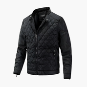Men's Puffer Jacket - Quilted Insulated Winter Outerwear with Zip Closure and Pockets for Cool Weather 1