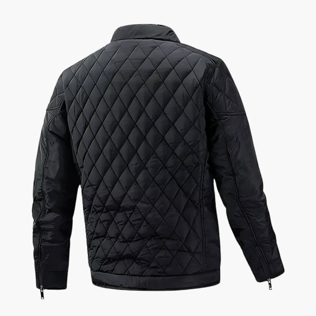 Men's Puffer Jacket - Quilted Insulated Winter Outerwear with Zip Closure and Pockets for Cool Weather 2