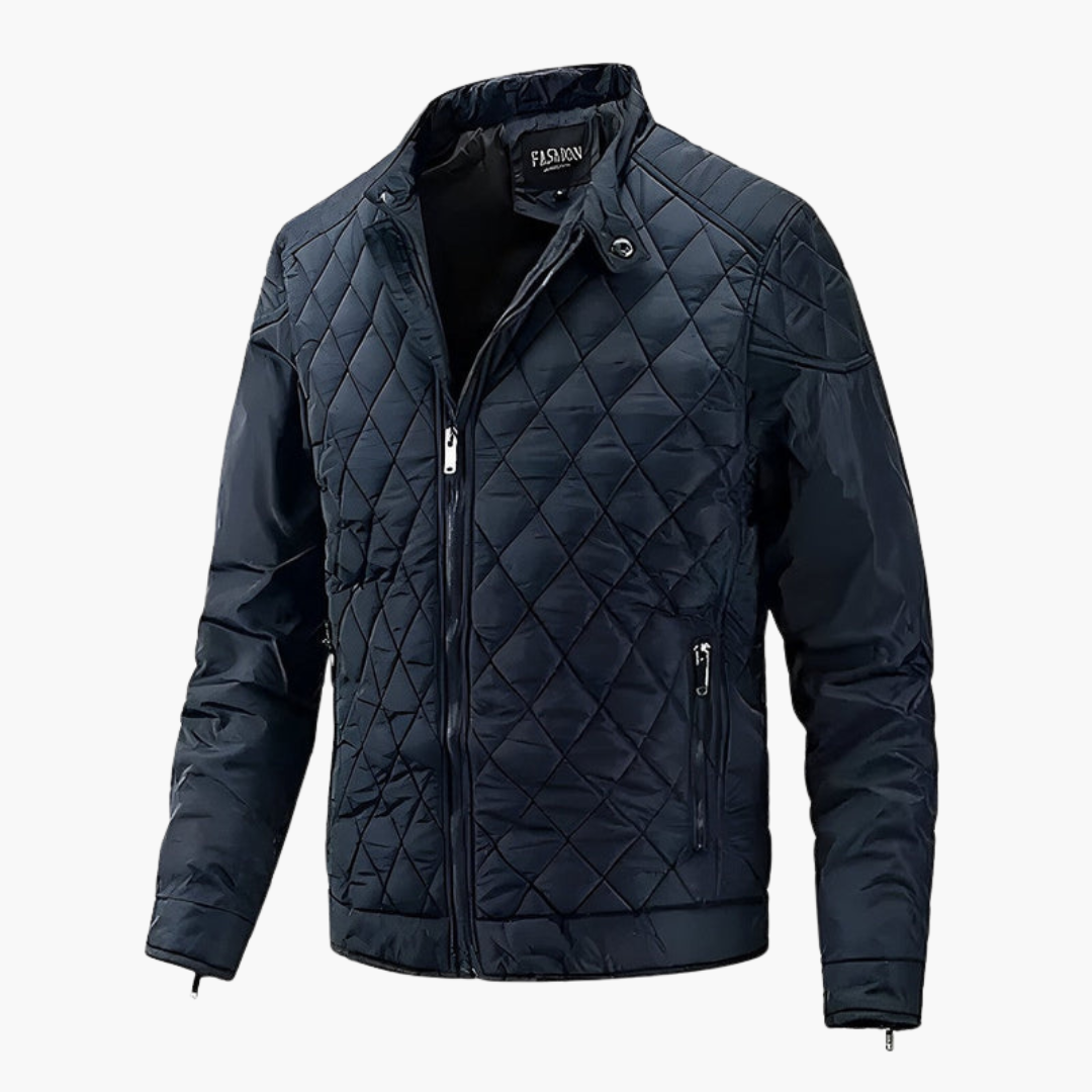 Men's Puffer Jacket - Quilted Insulated Winter Outerwear with Zip Closure and Pockets for Cool Weather 3