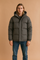 Men's Quilted Winter Jacket with Hood and Zipper 2