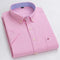 Men's Shirt Short Sleeve Striped Tailored Fit Casual Button-Up for Spring and Summer 11