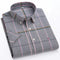 Men's Shirt Short Sleeve Striped Tailored Fit Casual Button-Up for Spring and Summer 6