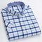 Men's Shirt Short Sleeve Striped Tailored Fit Casual Button-Up for Spring and Summer 9