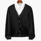 Men's V-Neck Cardigan Sweater with Button Closure for Casual Layering and Stylish Comfort 4