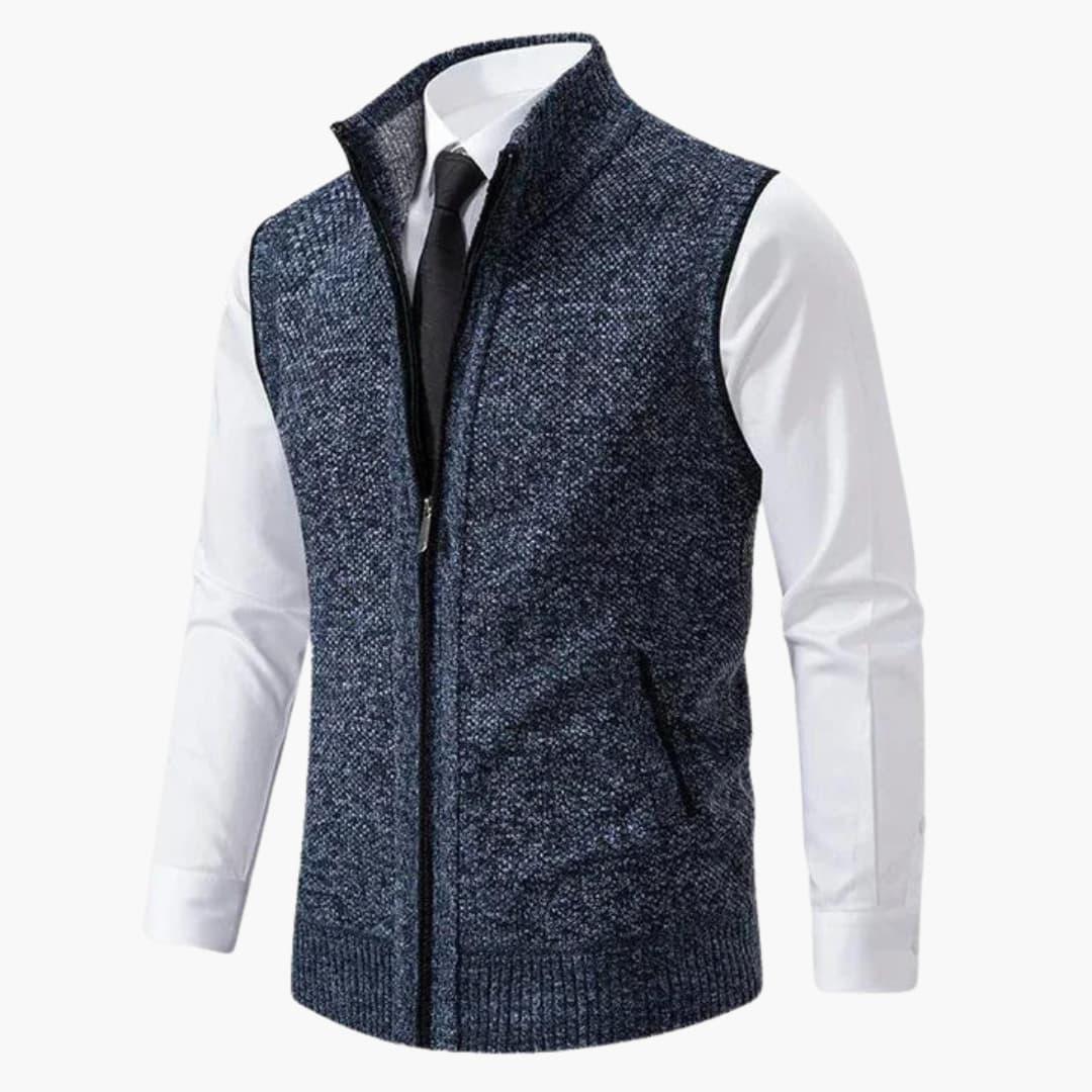 Men's Vest - Zip Front Sleeveless Layering Piece for Stylish Casual and Smart Outings 1