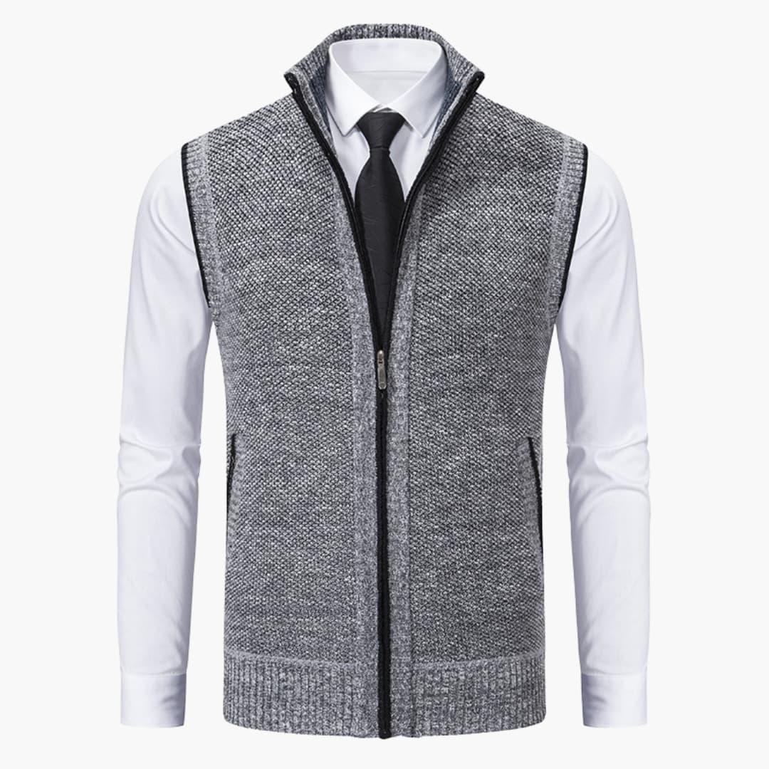 Men's Vest - Zip Front Sleeveless Layering Piece for Stylish Casual and Smart Outings 3