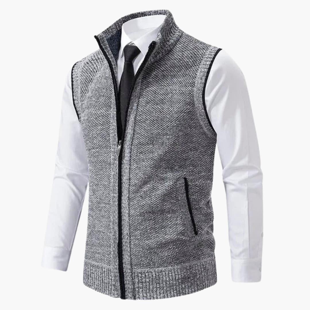 Men's Vest - Zip Front Sleeveless Layering Piece for Stylish Casual and Smart Outings 4