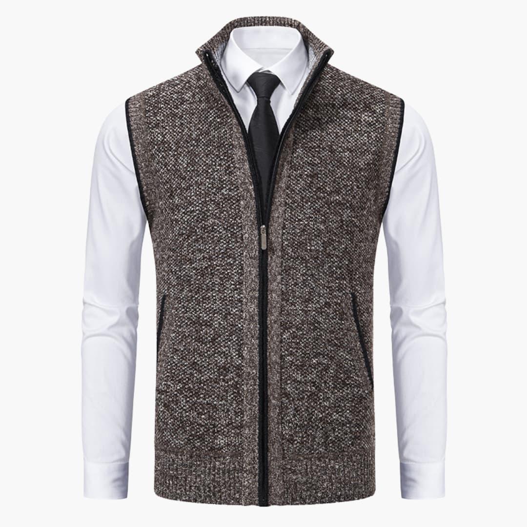 Men's Vest - Zip Front Sleeveless Layering Piece for Stylish Casual and Smart Outings 7