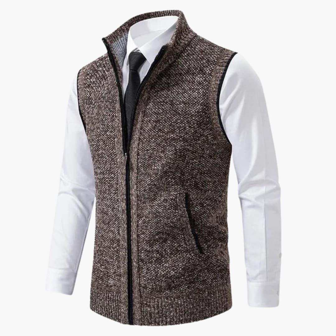 Men's Vest - Zip Front Sleeveless Layering Piece for Stylish Casual and Smart Outings 8