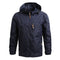 Men's Waterproof Rain Jacket with Adjustable Hood and Zip Pocket for Outdoor Activities 6