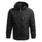 Men's Waterproof Rain Jacket with Adjustable Hood and Zip Pocket for Outdoor Activities 7