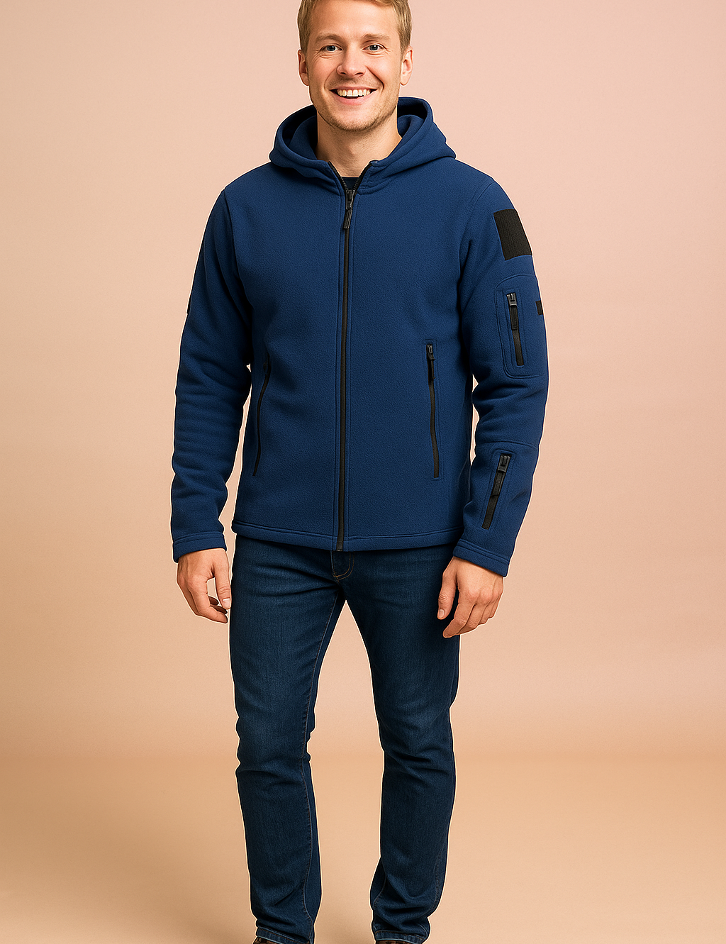 Men's Windproof Hooded Zip-Up Jacket | Multiple Pockets 3