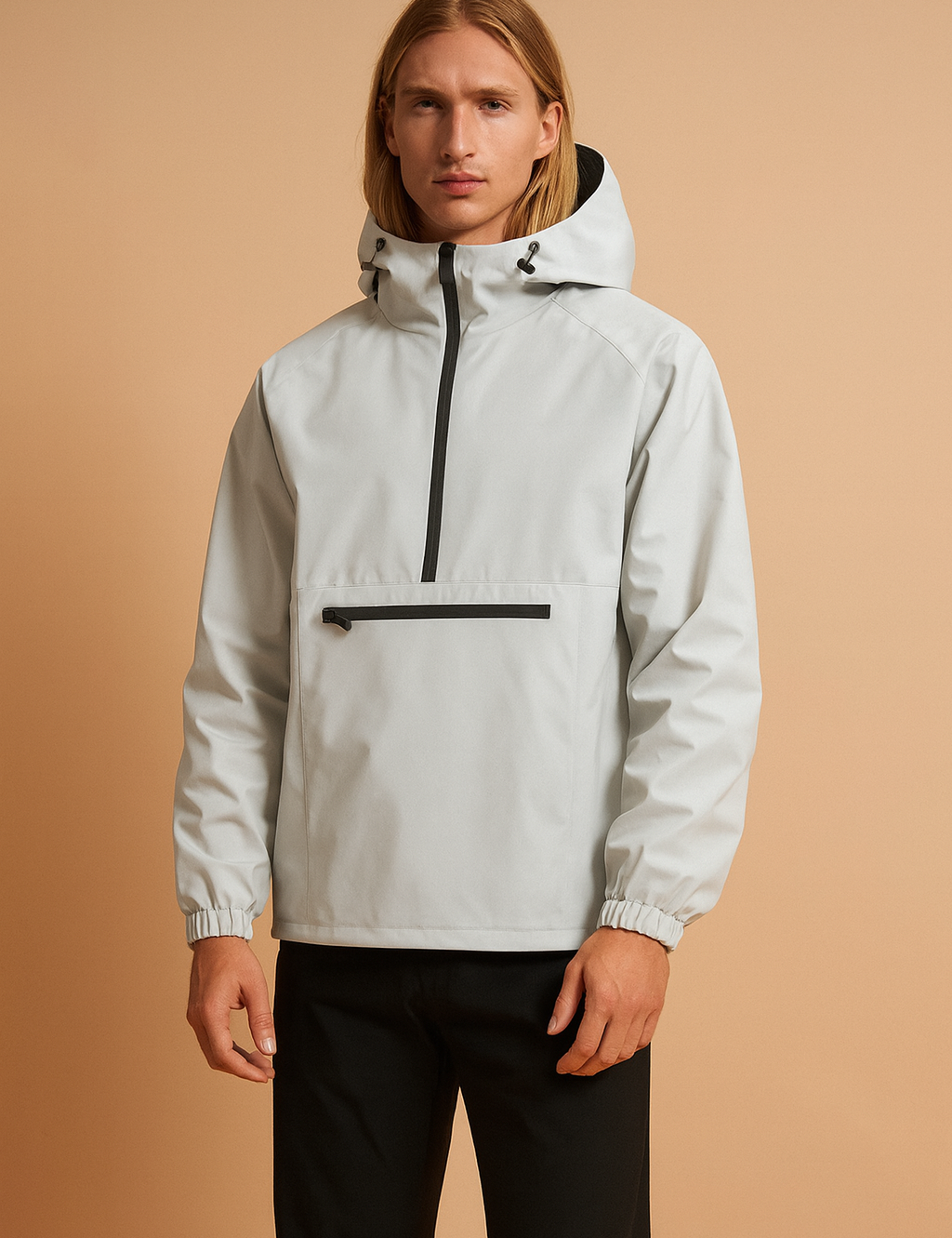 Men's winter raincoat with hood 3