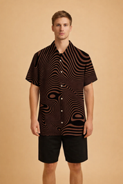 Michał | Short Sleeve Shirt with a Bold Pattern 3