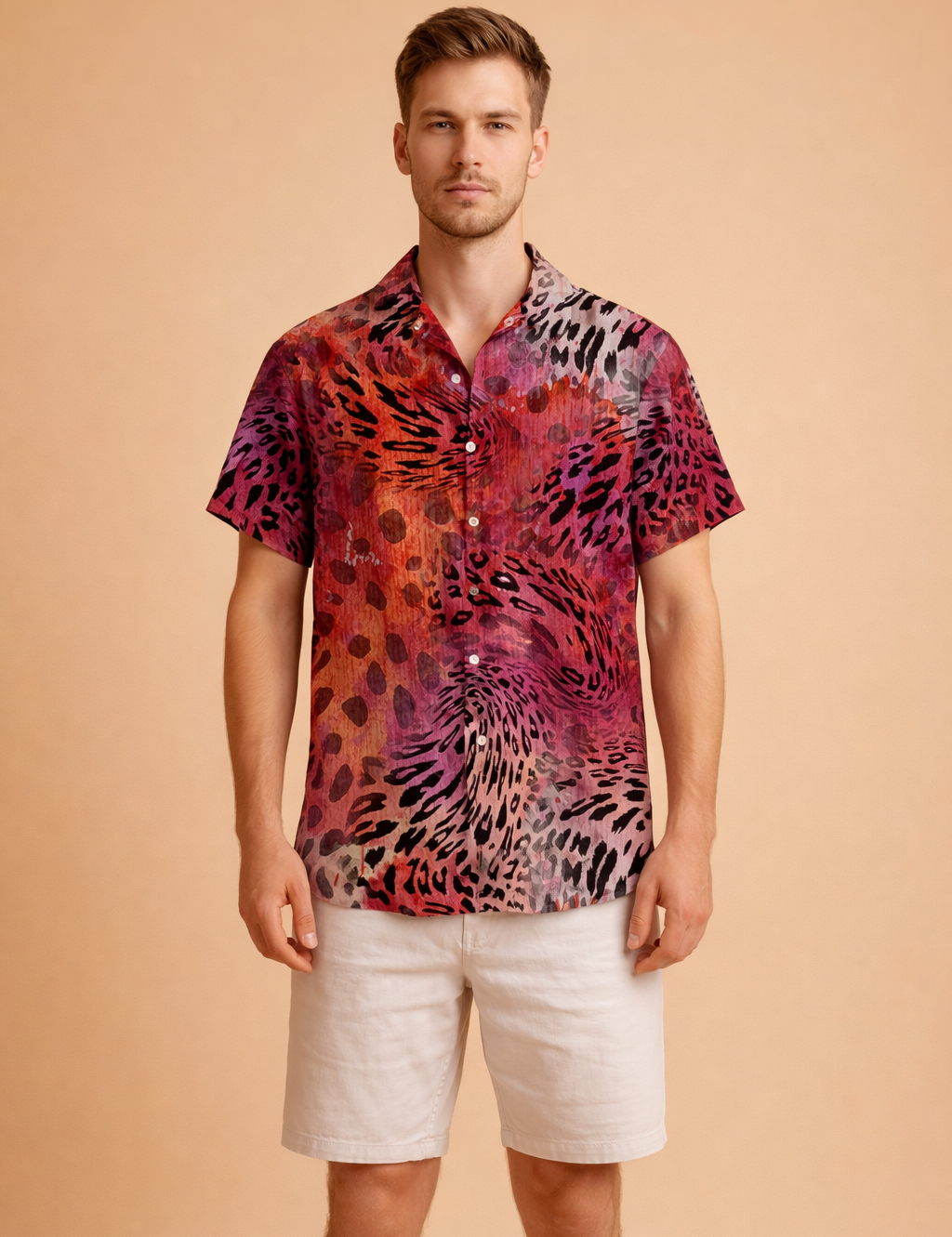 Michał | Short Sleeve Shirt with a Bold Pattern 5