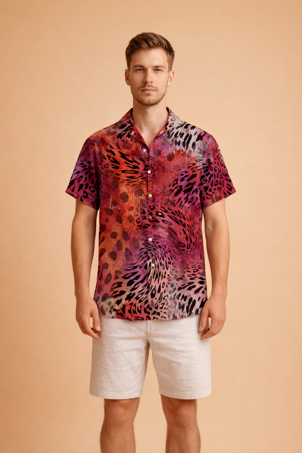 Michał | Short Sleeve Shirt with a Bold Pattern 5