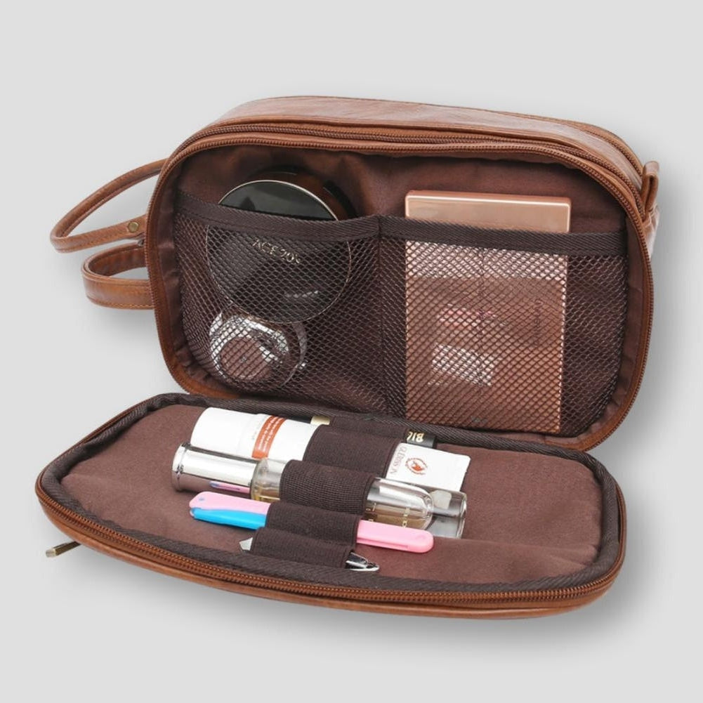 Mikaela | Royal leather travel toiletry bag 2