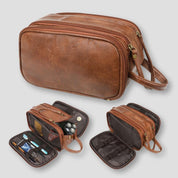 Mikaela | Royal leather travel toiletry bag 3