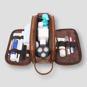 Mikaela | Royal leather travel toiletry bag 5