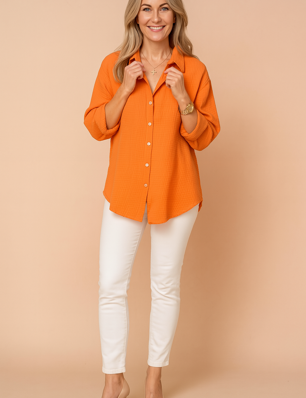 Milena | Stylish Button-Up Blouse 0