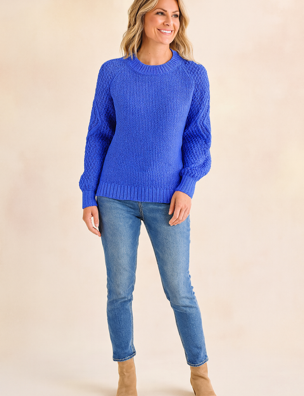 Milena | Sweater with decorative sleeves 1