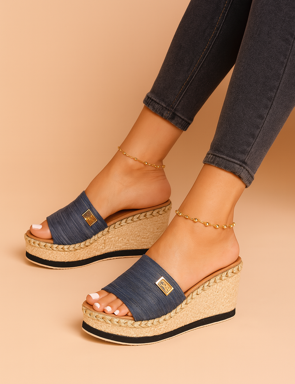 Millie | Woven Wedge Sandals 1