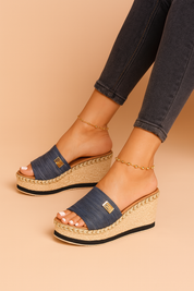 Millie | Woven Wedge Sandals 1