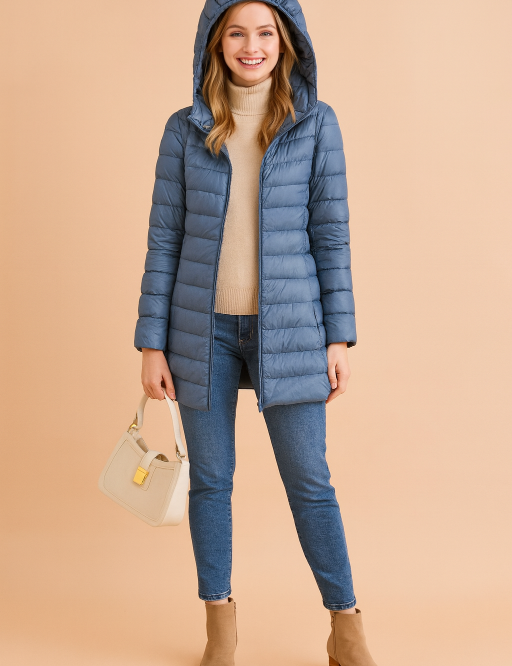 Mira | Long Winter Jacket with Hood 0