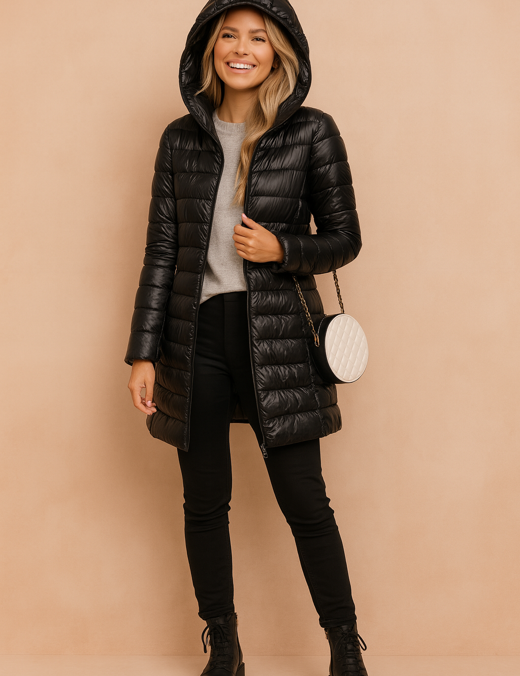 Mira | Long Winter Jacket with Hood 1