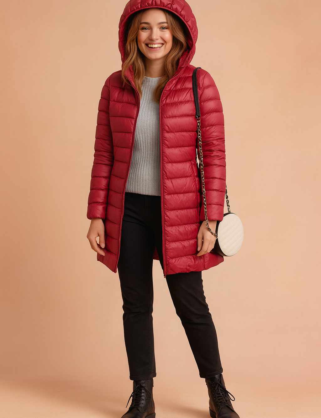 Mira | Long Winter Jacket with Hood 2