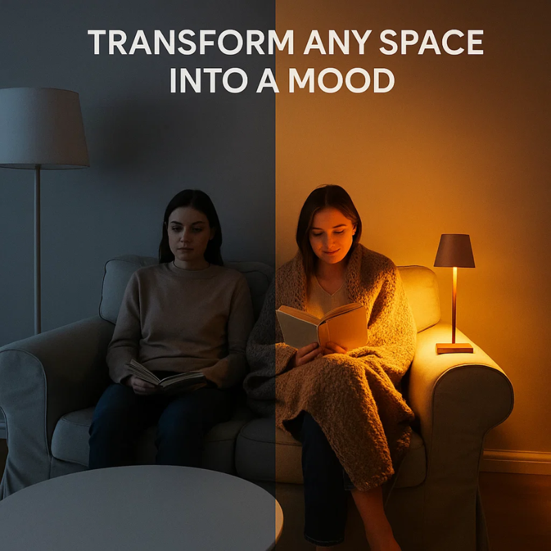 Modern rechargeable wireless LED table lamp | Portable lighting for home, office and outdoor use 4