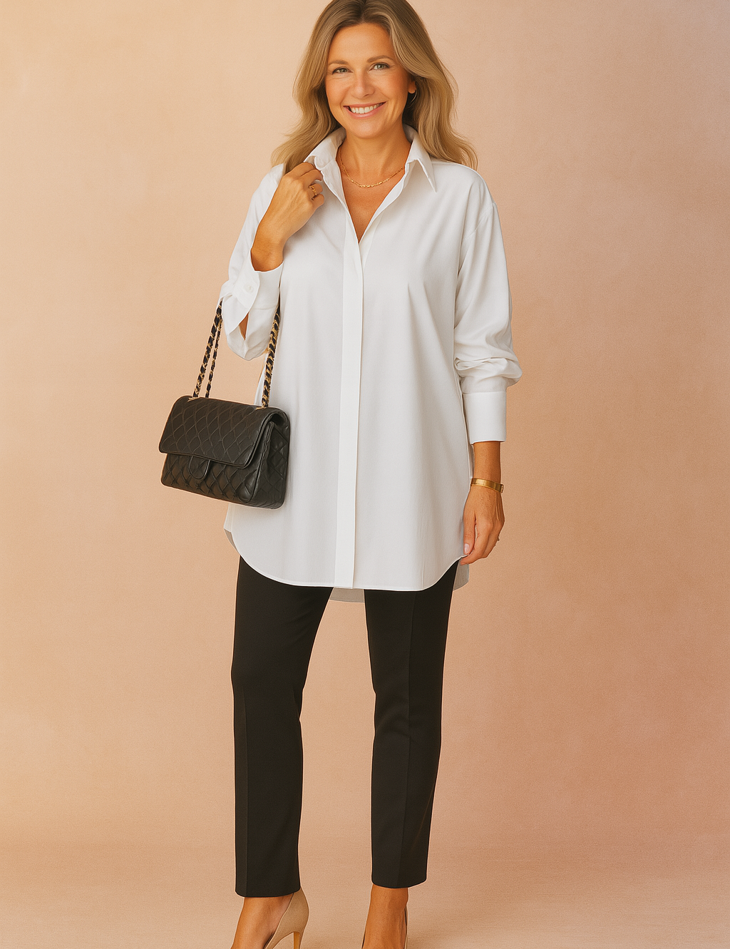 Monaco | Elegant oversized shirt blouse 0
