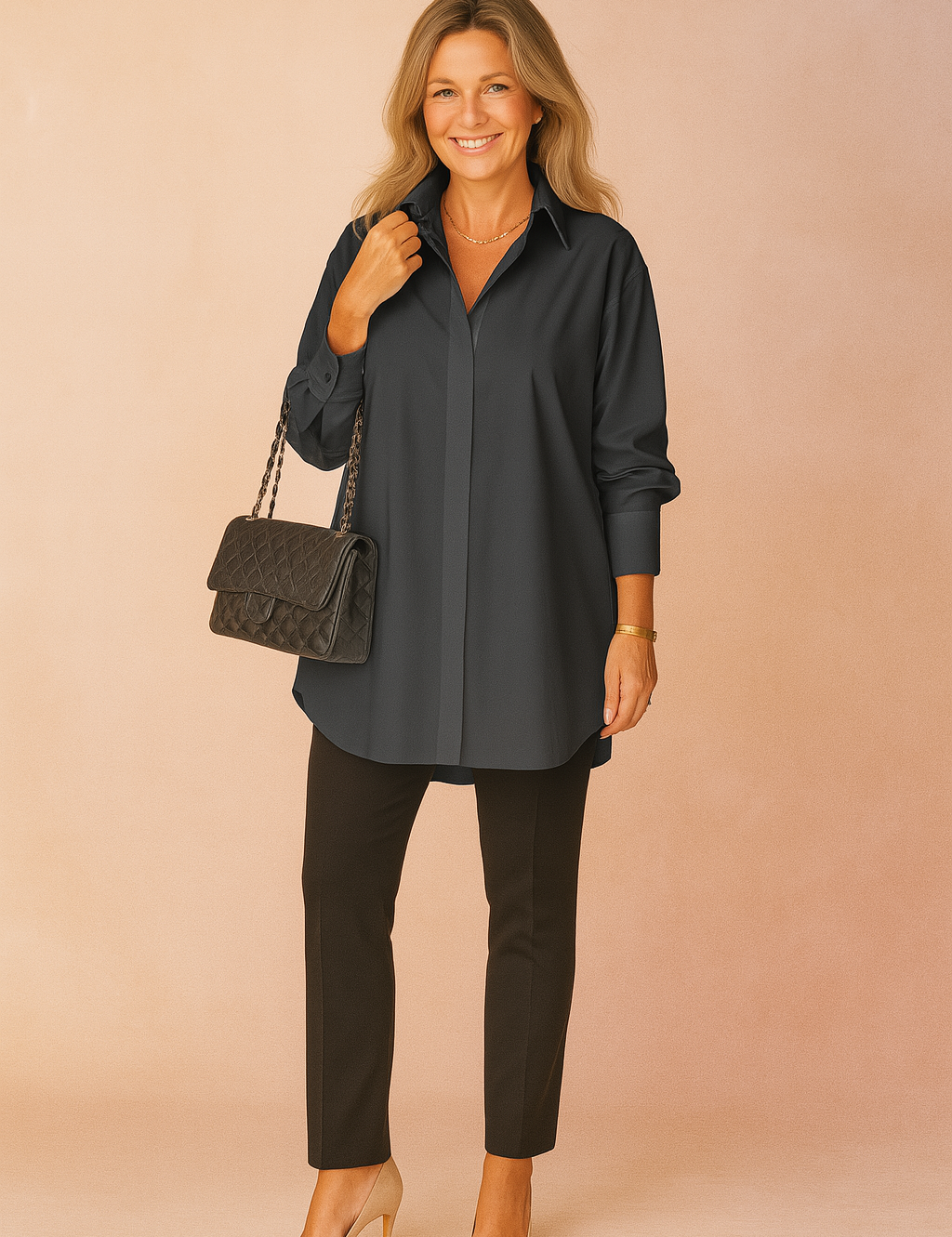 Monaco | Elegant oversized shirt blouse 1