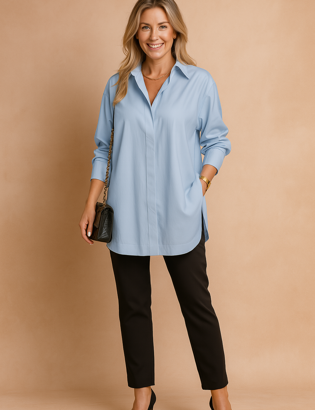 Monaco | Elegant oversized shirt blouse 4