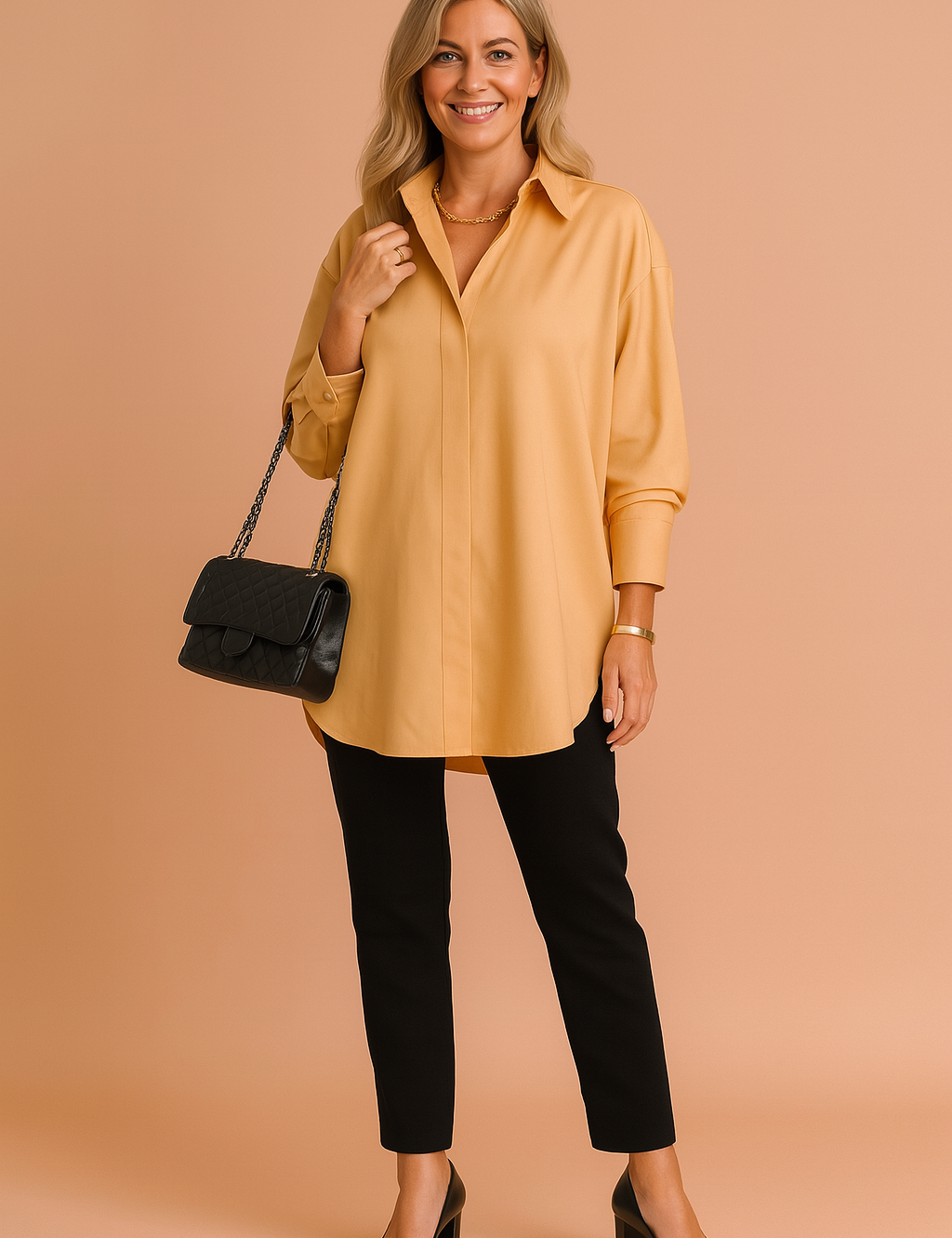 Monaco | Elegant oversized shirt blouse 5