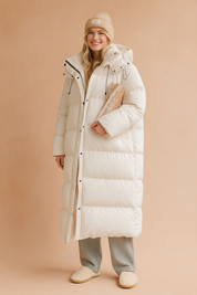Monika | Long Quilted Winter Jacket with Hood 4