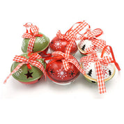 Multicolored metal bells with ribbon 0
